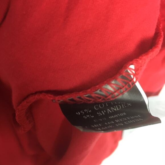 Angie A-Line Long Sleeve Tee Dress Red Small - Picture 10 of 14